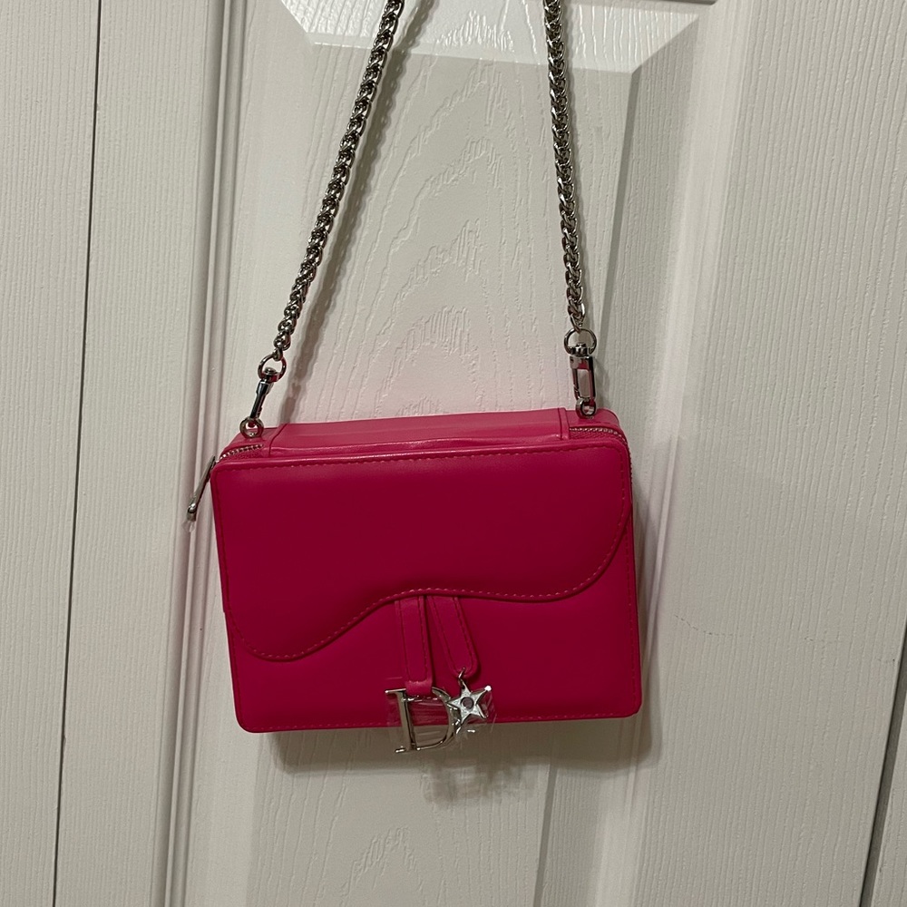Dior saddle clutch shoulder bag